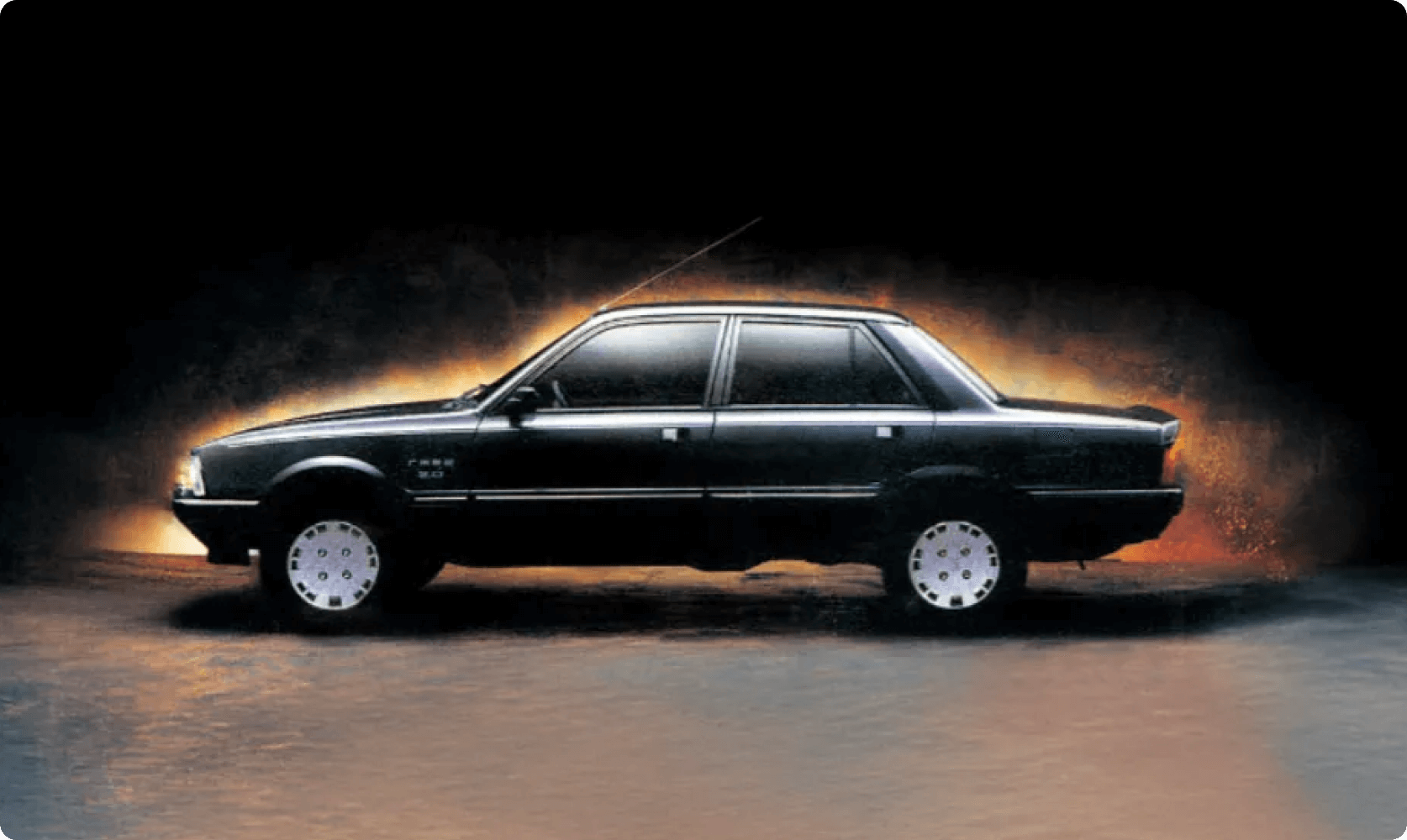 Peugeot 505 shown in profile