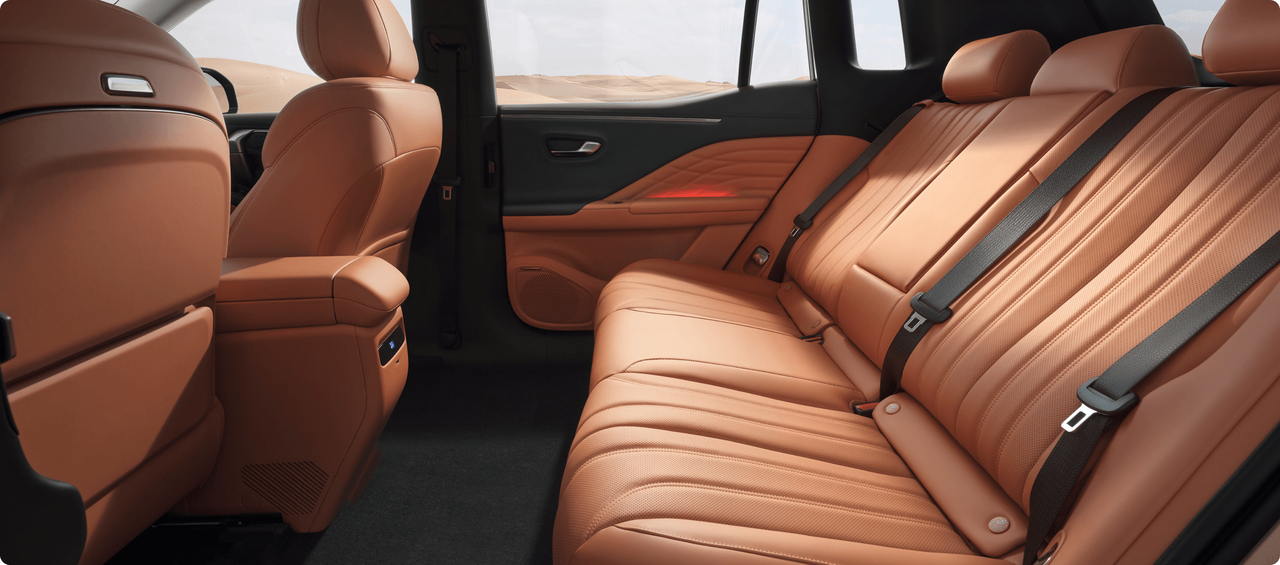 Spacious car boot with rear seats folded flat