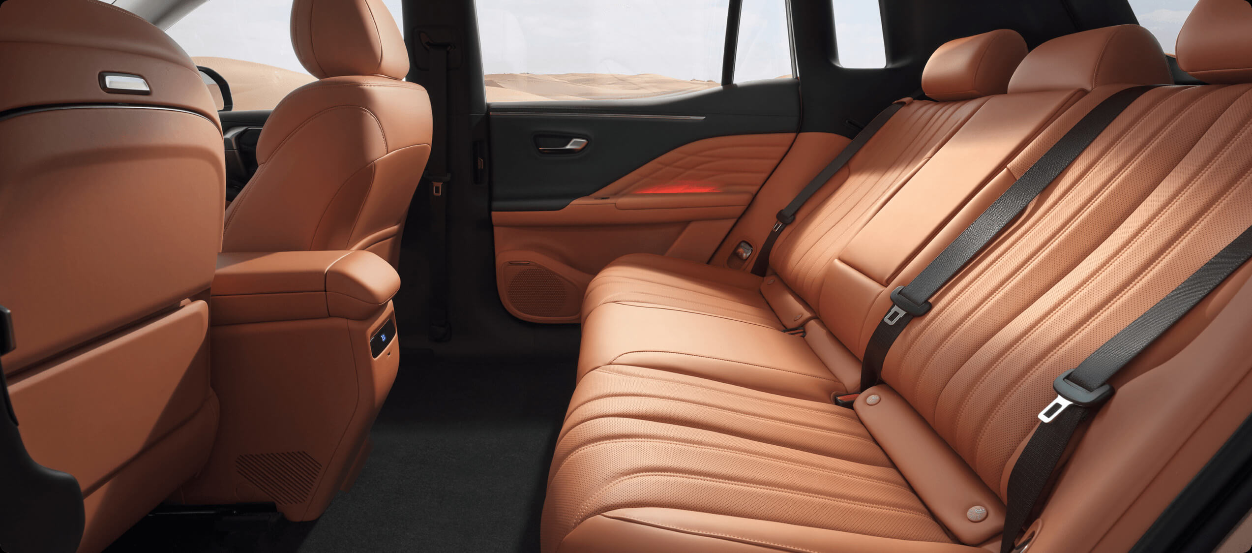 Spacious car boot with rear seats folded flat