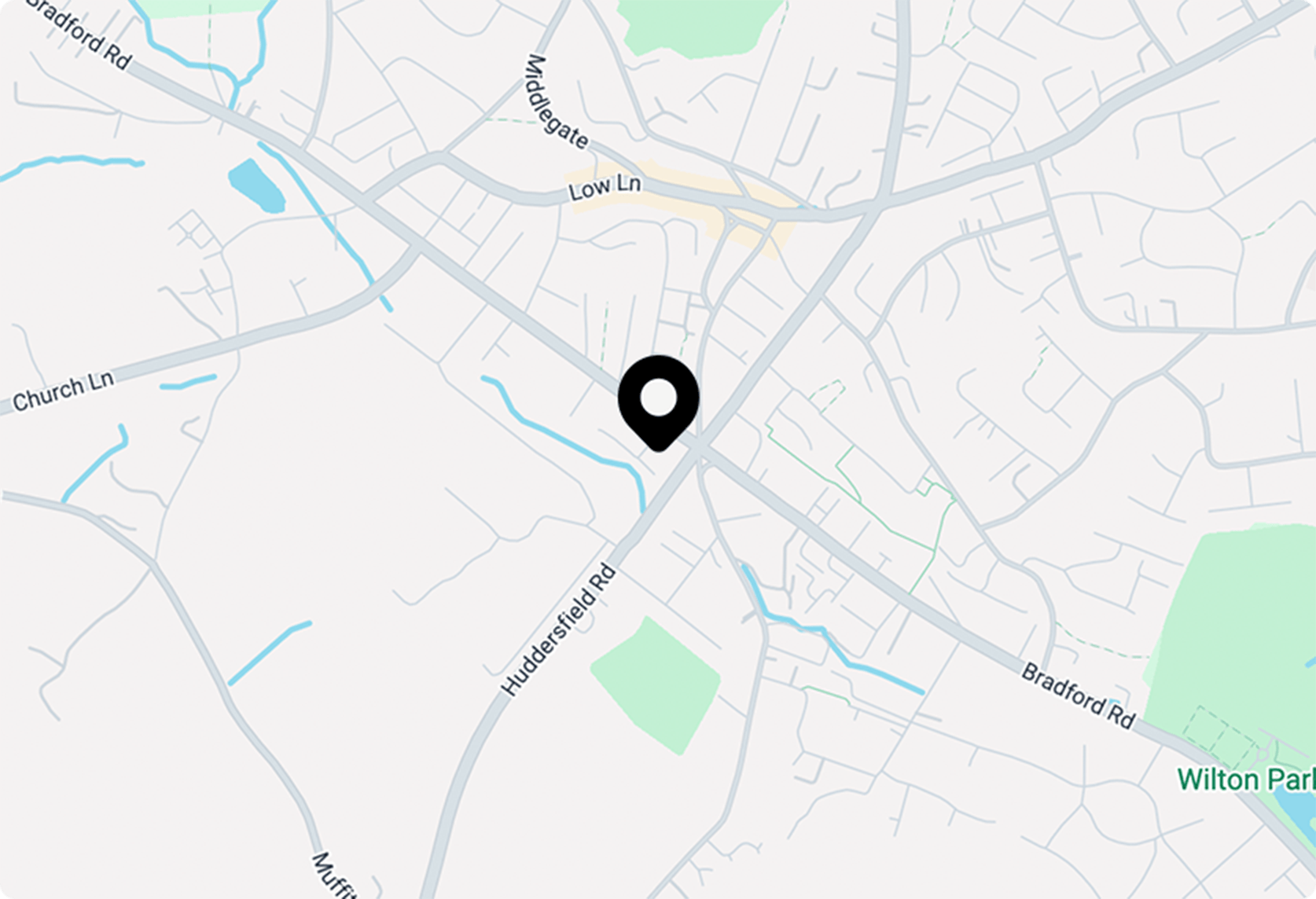 Google map of JCT600 AION Leeds, Huddersfield Road, Birstall, Batley WF17 9BA